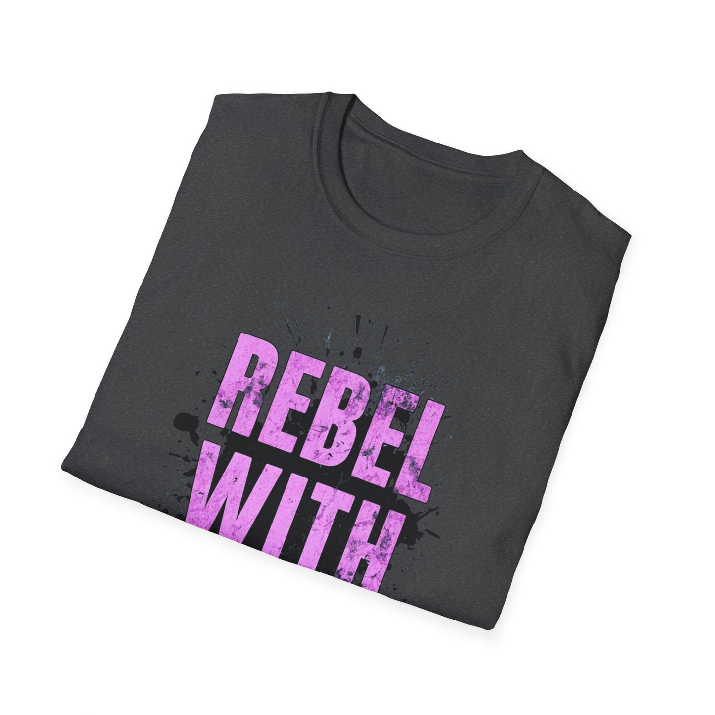 Grunge Rebel Softstyle T-Shirt with Peace Design