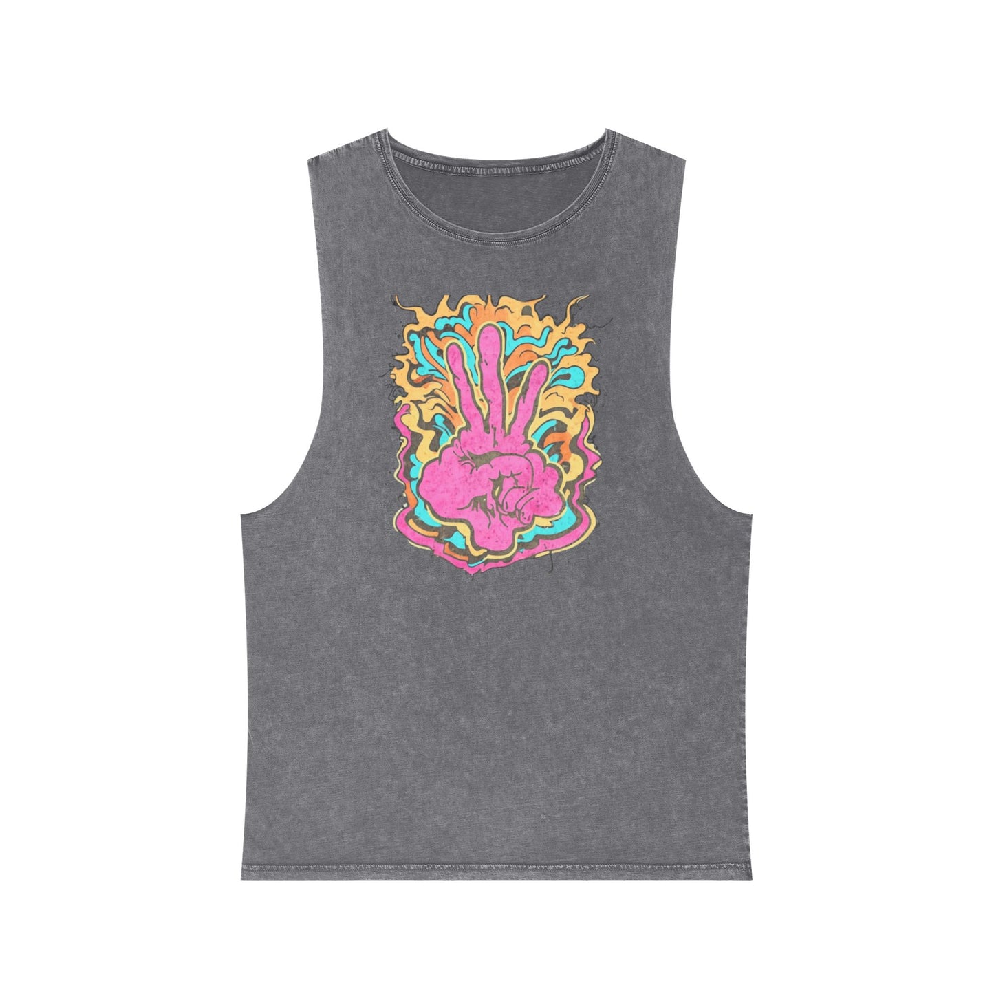 Really peaced out Unisex Stonewash Tank Top