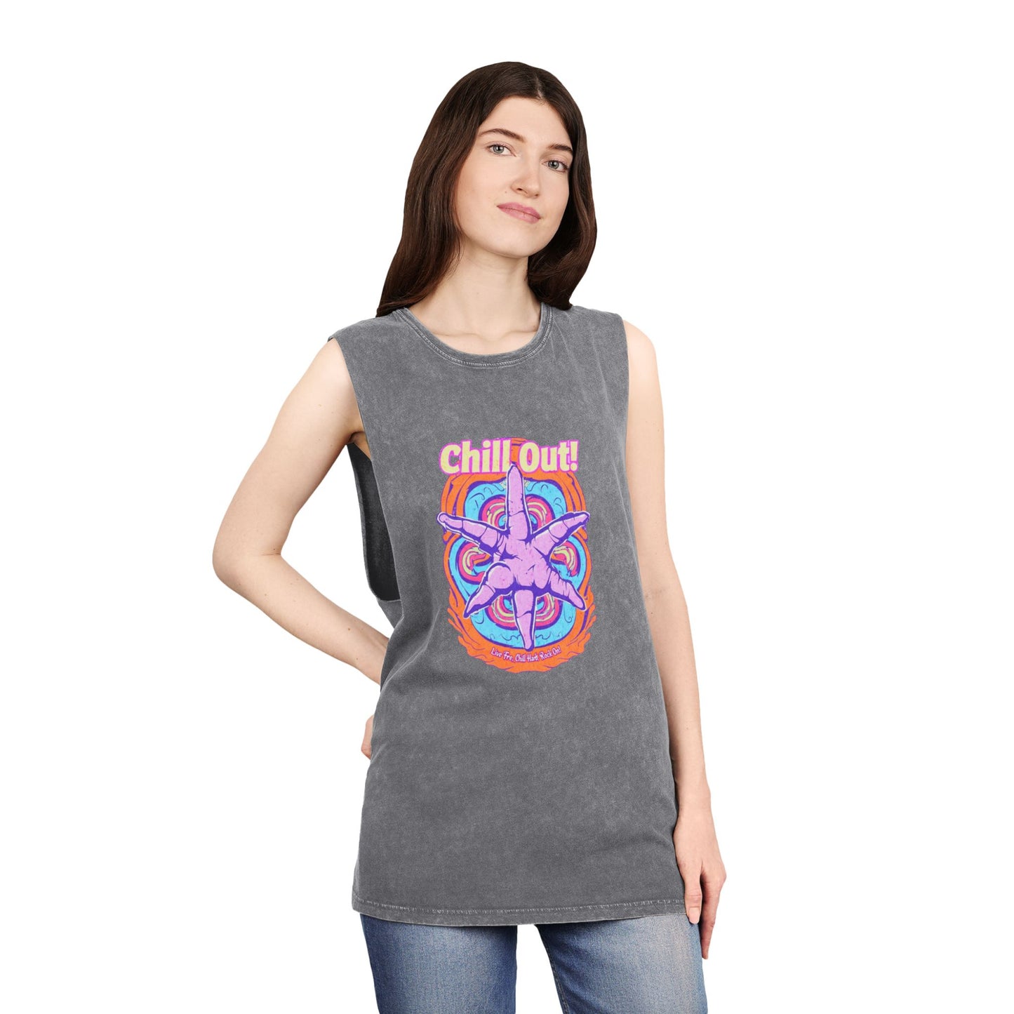 Chill out Unisex Stonewash Tank Top