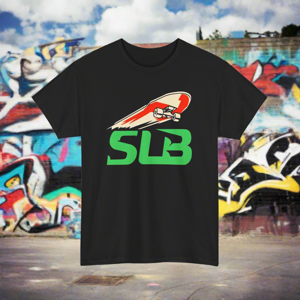 Skateboard Logo Unisex Tee - SLB High Contrast Design